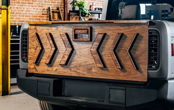 Slate tailgate by Stay At Home Woodworks