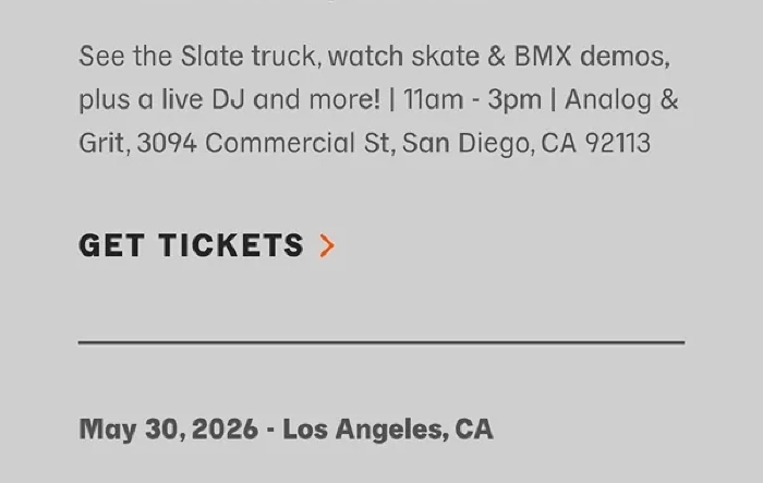 2 more Slate events added: LA and San Diego