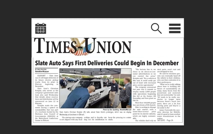 News: Slate First Deliveries Could Begin in December! Reservation & Distribution Info Coming June 22!