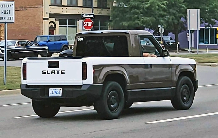 Several  Slate trucks / wraps at Woodward Dream Cruise 2026
