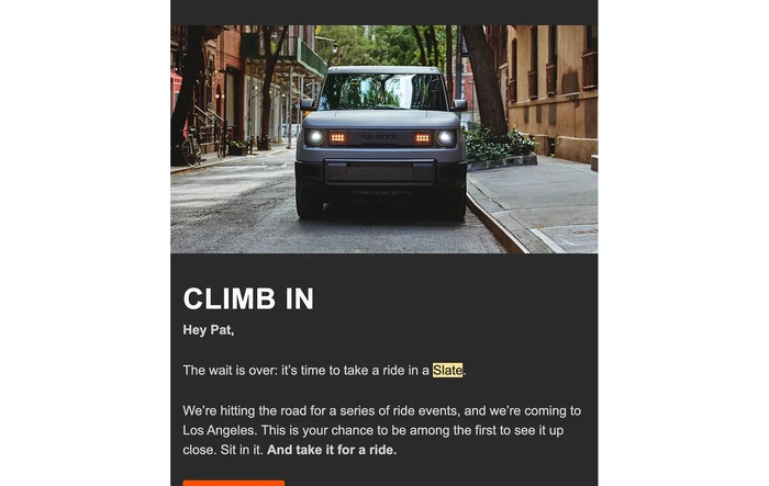 Slate test ride event @ LA (Gardena CA) - 9/3-9/7 !!