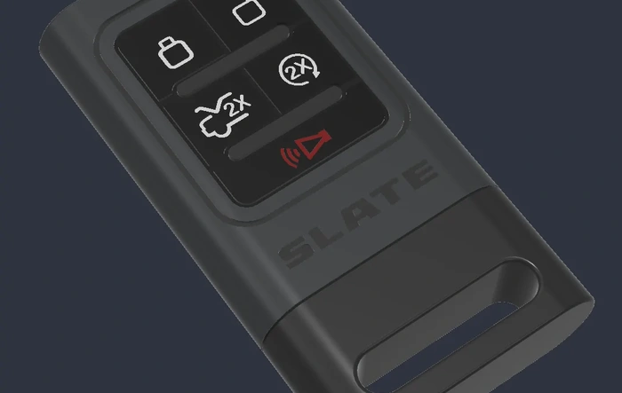 Slate Key Fob Reverse Engineered - 3D Print File (STL)